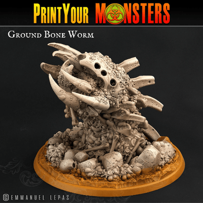 Bone Worm Miniatures | Dungeons and Dragons Monster Miniatures - Plague Miniatures