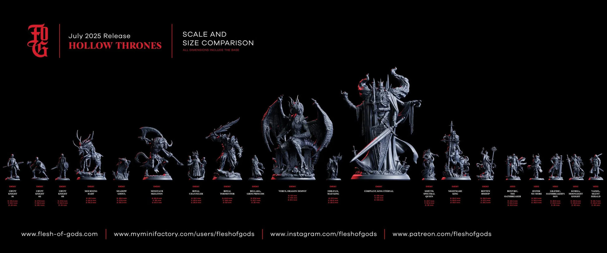 Bonvric, the Oathbreaker | Human Paladin Fighter Miniature | 32mm Scale or 75mm Scale - Plague Miniatures