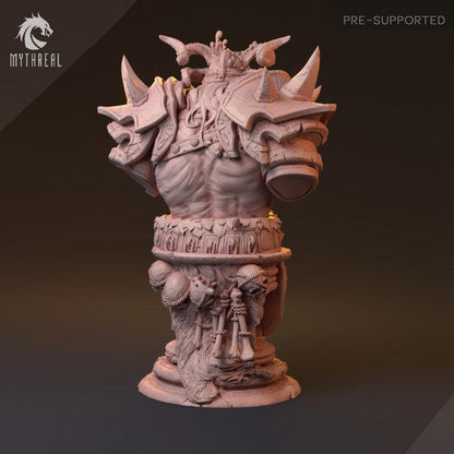 Bostor-Tan, Undead Overlord | Dark Warlord Monster Miniature | 32mm Scale or 75mm Scale - Plague Miniatures