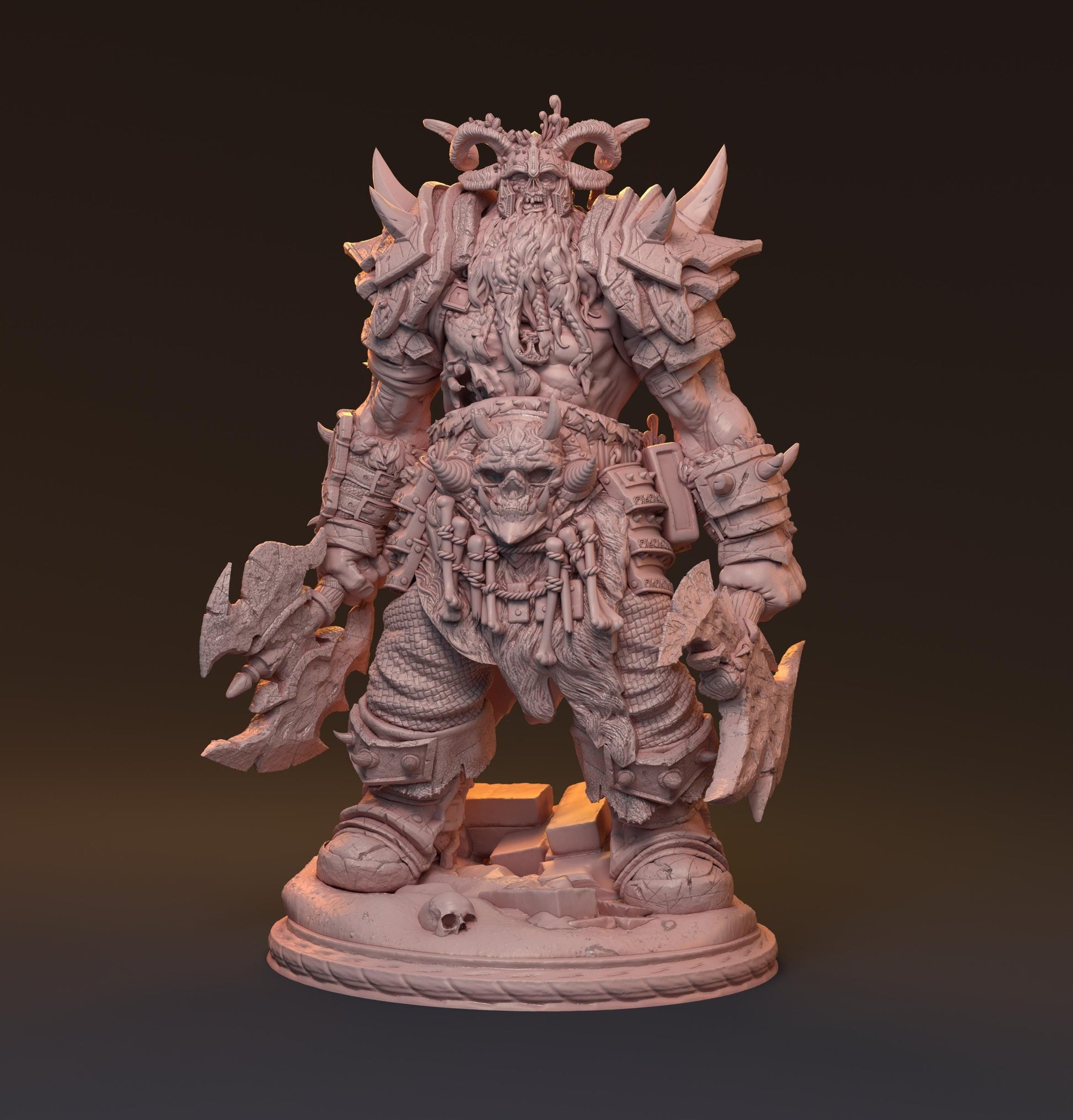 Bostor-Tan, Undead Overlord | Resin Bust Statue of the Cursed Warlord - Plague Miniatures