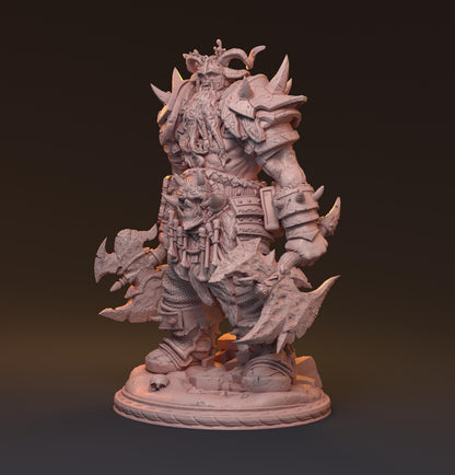 Bostor-Tan, Undead Overlord | Resin Bust Statue of the Cursed Warlord - Plague Miniatures