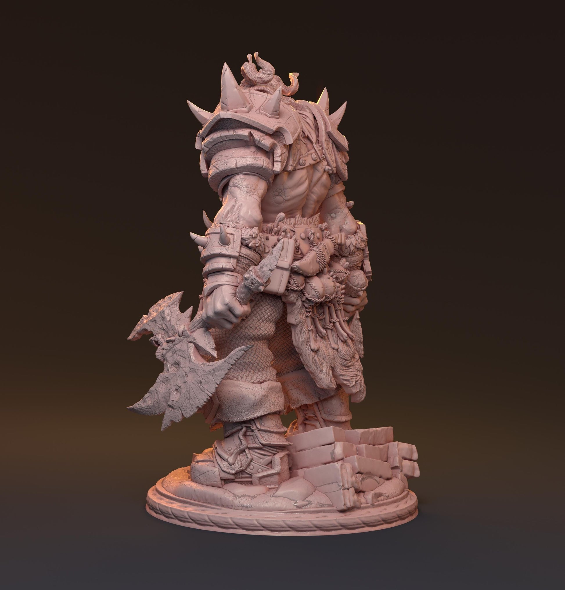 Bostor-Tan, Undead Overlord | Resin Bust Statue of the Cursed Warlord - Plague Miniatures