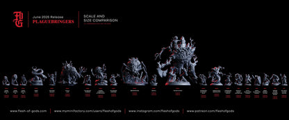 Broodmother | Spider Aberration Boss Monster Miniature | 75mm Base - Plague Miniatures