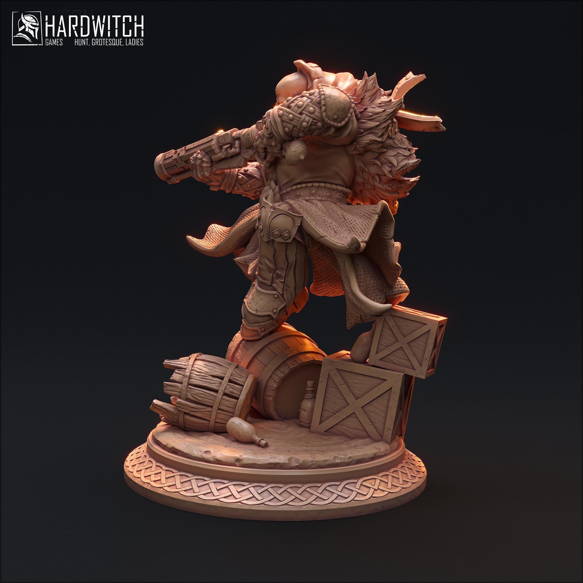 Buron Galtix, The Phantom Sniper | Mystical Gunslinger Miniature | 32mm Scale or 75mm Scale - Plague Miniatures