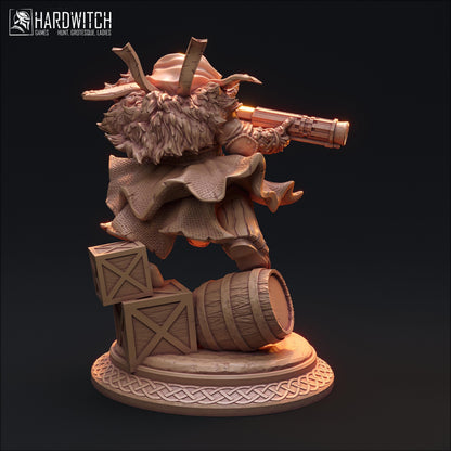 Buron Galtix, The Phantom Sniper | Mystical Gunslinger Miniature | 32mm Scale or 75mm Scale - Plague Miniatures