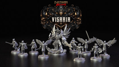 Caladrius Viseria's Noble Warrior Miniature | 32mm Scale - Plague Miniatures