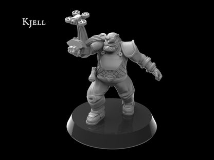 Captain Haldor, Tactical Dwarf Captain Miniature | Galactic Tactical Squad Leader - Plague Miniatures