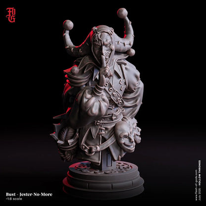 Carnival Jester | Foolish Joker NPC Miniature | 32mm Scale or 75mm Scale - Plague Miniatures