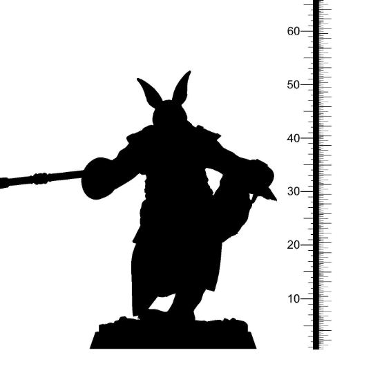 Celeste Harengon Miniature | Rabbit Folk Warrior for Tabletop Gaming | 32mm Scale - Plague Miniatures