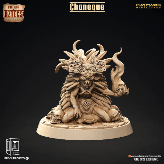 Chaneque Aztec Mayan Miniatures | Tabletop game Figurine | 32mm Scale - Plague Miniatures
