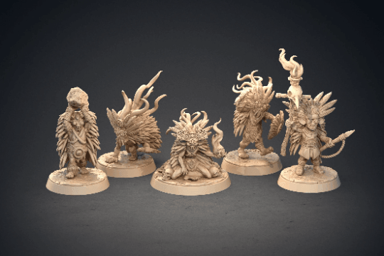 Chaneque Aztec Monster Miniature | Mythical Menace for DnD | 32mm Scale - Plague Miniatures