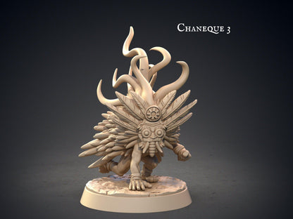 Chaneque Mayan Miniatures | Mythical Marvels for DnD Adventures | 32mm Scale - Plague Miniatures