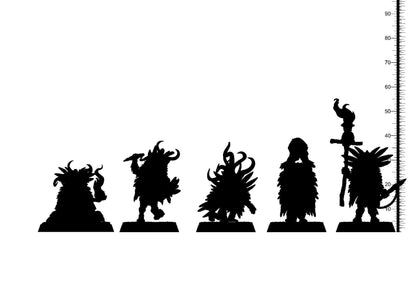 Chaneque Mayan Miniatures | Mythical Marvels for DnD Adventures | 32mm Scale - Plague Miniatures