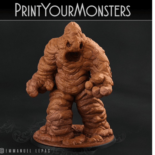Clay Golem Miniature Set | Unveiling the Phases of Earthen Awakening - Plague Miniatures