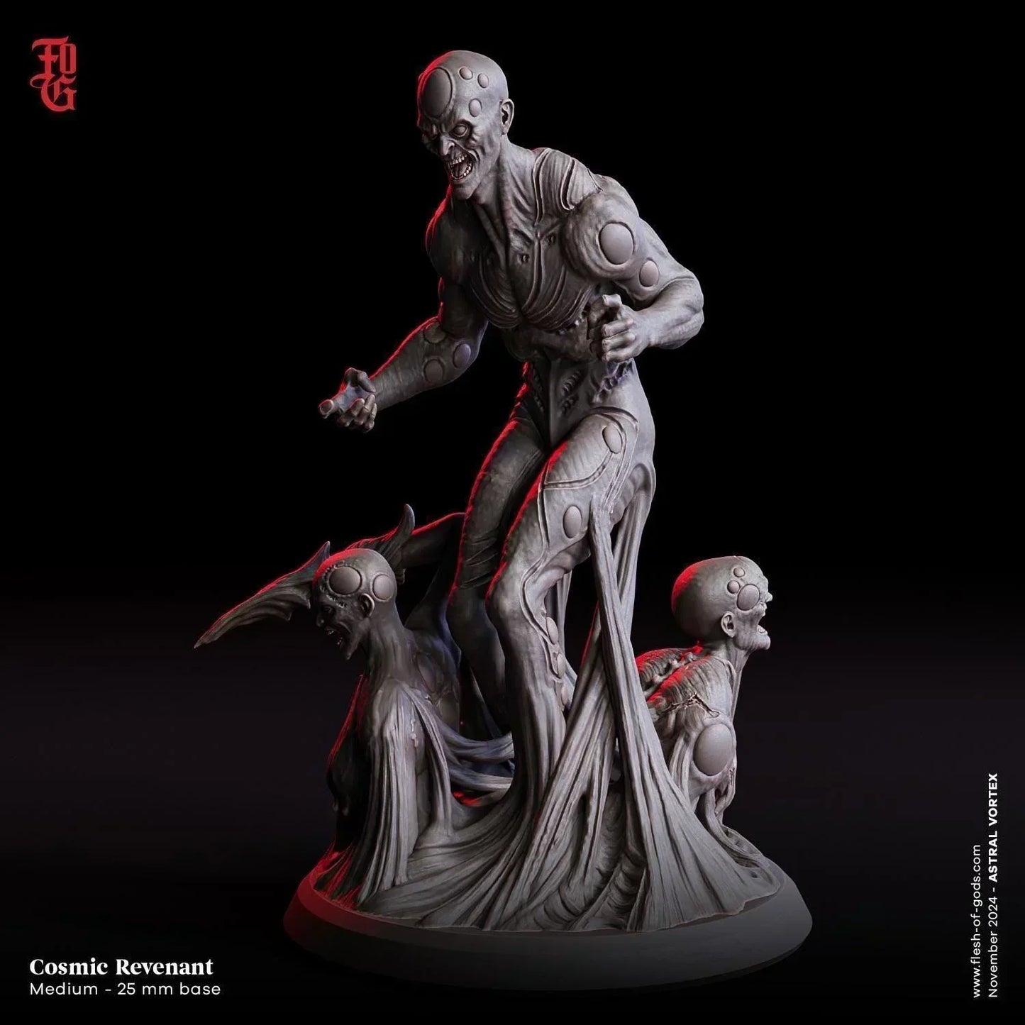 Cosmic Revenant | Astral Alien Sci-Fi Monster Miniature | 32mm Scale - Plague Miniatures