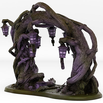 Creepy Forest Portal Miniature | Dark Magic Effect Spooky Halloween Dungeon Terrain Prop | 28mm 32mm Scale - Plague Miniatures