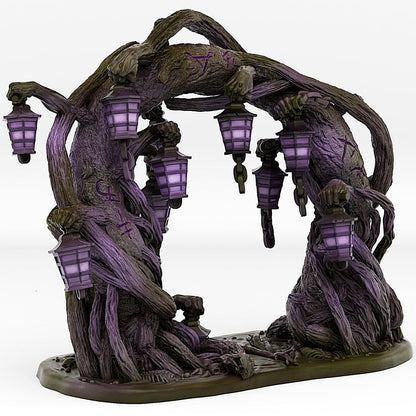 Creepy Forest Portal Miniature | Dark Magic Effect Spooky Halloween Dungeon Terrain Prop | 28mm 32mm Scale - Plague Miniatures