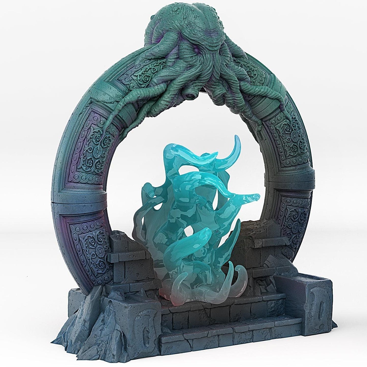 Cthulhu Portal Miniature | Tentacle Effect | Spooky Dungeon Terrain Prop | 28mm or 32mm Scale - Plague Miniatures