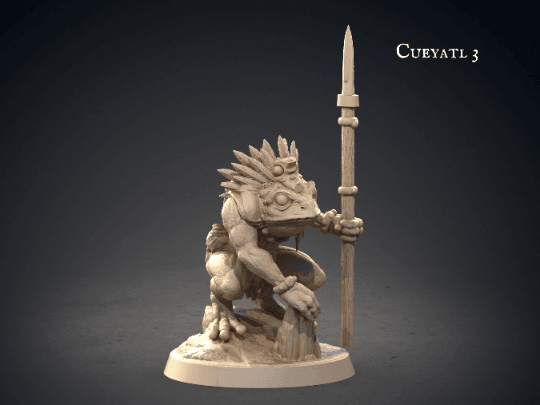 Cueyatl Mayan Miniature | Aztec Themed Campaign | 32mm Scale - Plague Miniatures