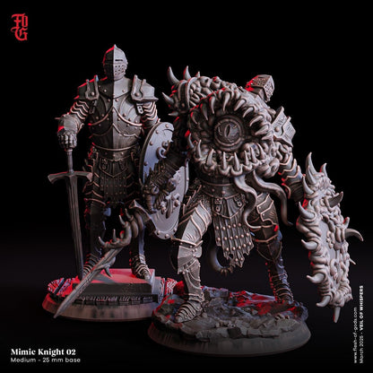 Cursed Sentinel | Mimic Knight DnD Monster Miniature | 32mm Scale - Plague Miniatures