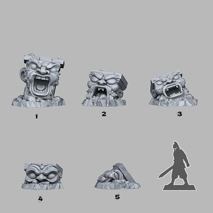 Cursed Totem Miniatures | Stone Ruins Wargaming Terrain Prop | 28mm or 32mm scale - Plague Miniatures