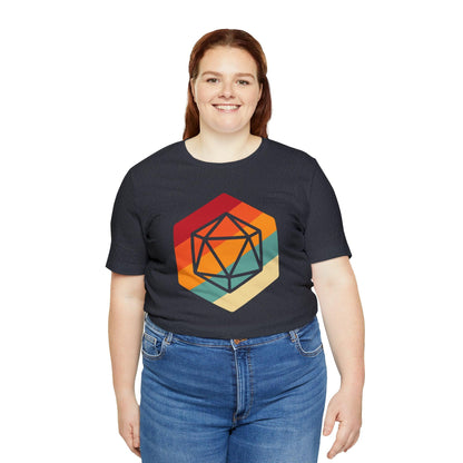 D20 Retro gaming shirt DM gift| | Dungeon Master gift | dnd shirt | ttrpg Nerd tshirt | dungeons and dragons Short Sleeve Tee d20 shirt - Plague Miniatures