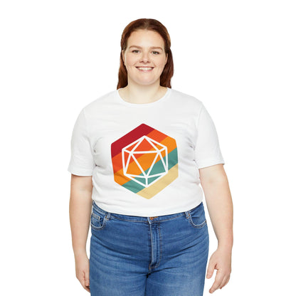 D20 Retro gaming shirt DM gift| | Dungeon Master gift | dnd shirt | ttrpg Nerd tshirt | dungeons and dragons Short Sleeve Tee d20 shirt - Plague Miniatures