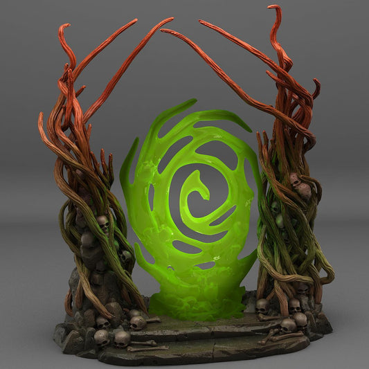 Dark Forest Portal Miniature | Hypnotic Effect Creepy Dungeon Terrain Prop - Plague Miniatures