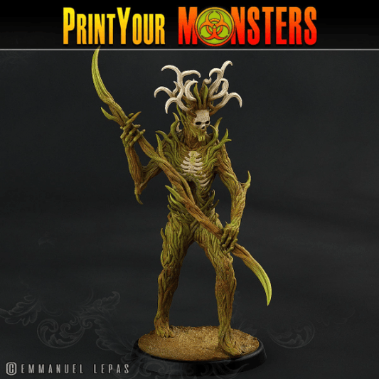 Dark Tree Man Miniatures Sythe | Print Your Monsters | Tabletop gaming | DnD Miniature | Dungeons and Dragons, dnd 5e dnd monster treant - Plague Miniatures shop for DnD Miniatures