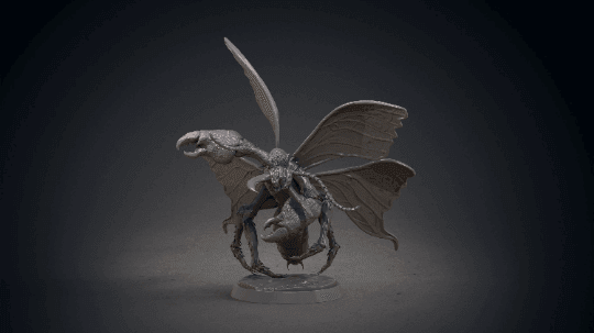 Darm Flying Hive-Mind Insectoid Miniature | 32mm Scale - Plague Miniatures