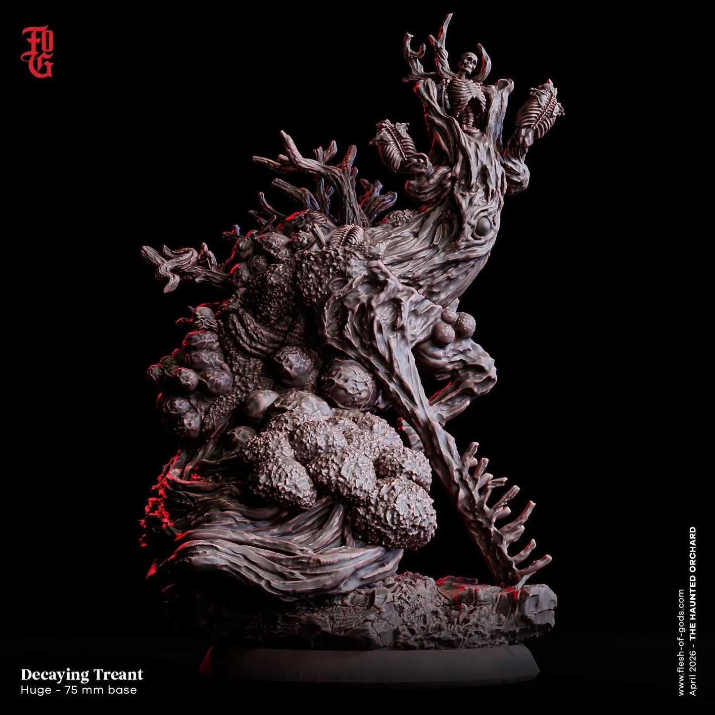 Decaying Treant Miniature | Huge Plant Monstrosity Undead Guardian Figurine | 75mm Base - Plague Miniatures
