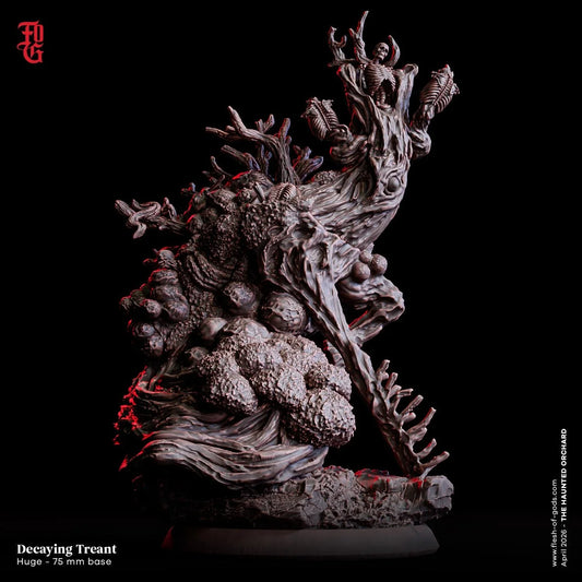 Decaying Treant Miniature | Huge Plant Monstrosity Undead Guardian Figurine | 75mm Base - Plague Miniatures
