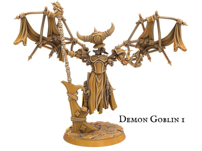 Demon DnD Goblin Miniature - 2 Poses - 32mm scale Tabletop gaming DnD Miniature Dungeons and Dragons, dnd 5e - Plague Miniatures shop for DnD Miniatures