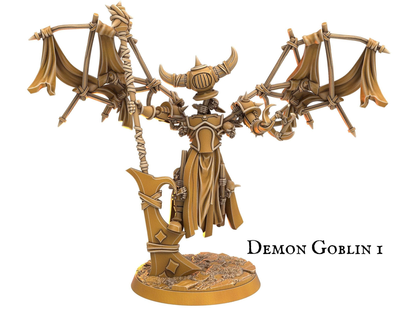 Demon DnD Goblin Miniature - 2 Poses - 32mm scale Tabletop gaming DnD Miniature Dungeons and Dragons, dnd 5e - Plague Miniatures