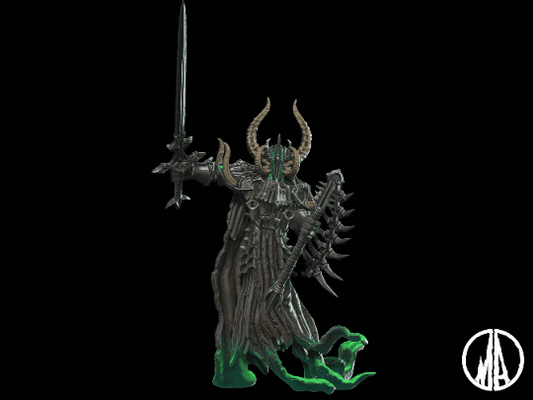 DnD Corrupted Knight Miniature - 28mm scale Tabletop gaming DnD Miniature Dungeons and Dragons,ttrpg dnd 5e dungeon master gift - Plague Miniatures