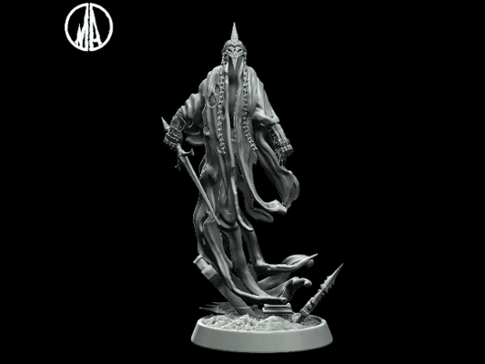 DnD Damned Spirit Miniature - 3 Poses - 28mm scale Tabletop gaming DnD Miniature Dungeons and Dragons, ttrpg dnd 5e - Plague Miniatures