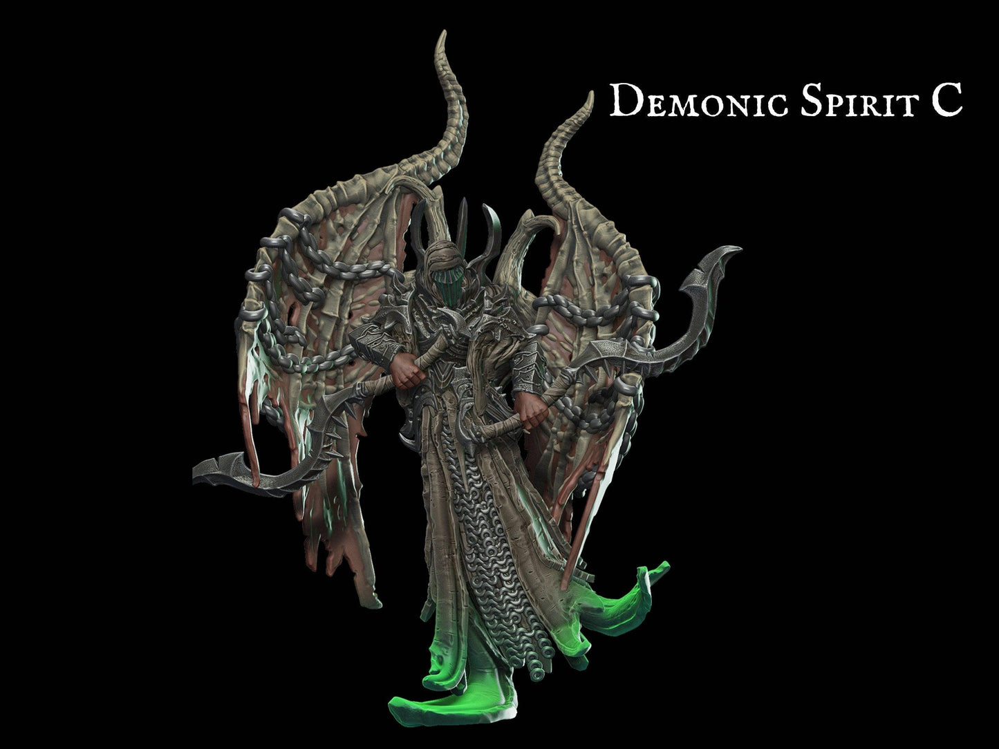 DnD Demonic Spirit Miniature - 3 Poses - 28mm scale Tabletop gaming DnD Miniature Dungeons and Dragons, dnd 5e - Plague Miniatures