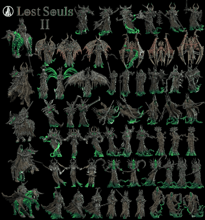 DnD Demonic Spirit Miniature - 3 Poses - 28mm scale Tabletop gaming DnD Miniature Dungeons and Dragons, dnd 5e - Plague Miniatures