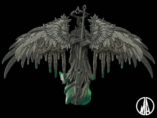 DnD Fallen Angel Miniature 28mm scale Tabletop gaming DnD Miniature Dungeons and Dragons dnd 5e dungeon master gift dnd angel mini - Plague Miniatures