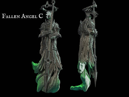 DnD Fallen Angel Miniature 28mm scale Tabletop gaming DnD Miniature Dungeons and Dragons dnd 5e dungeon master gift dnd angel mini - Plague Miniatures