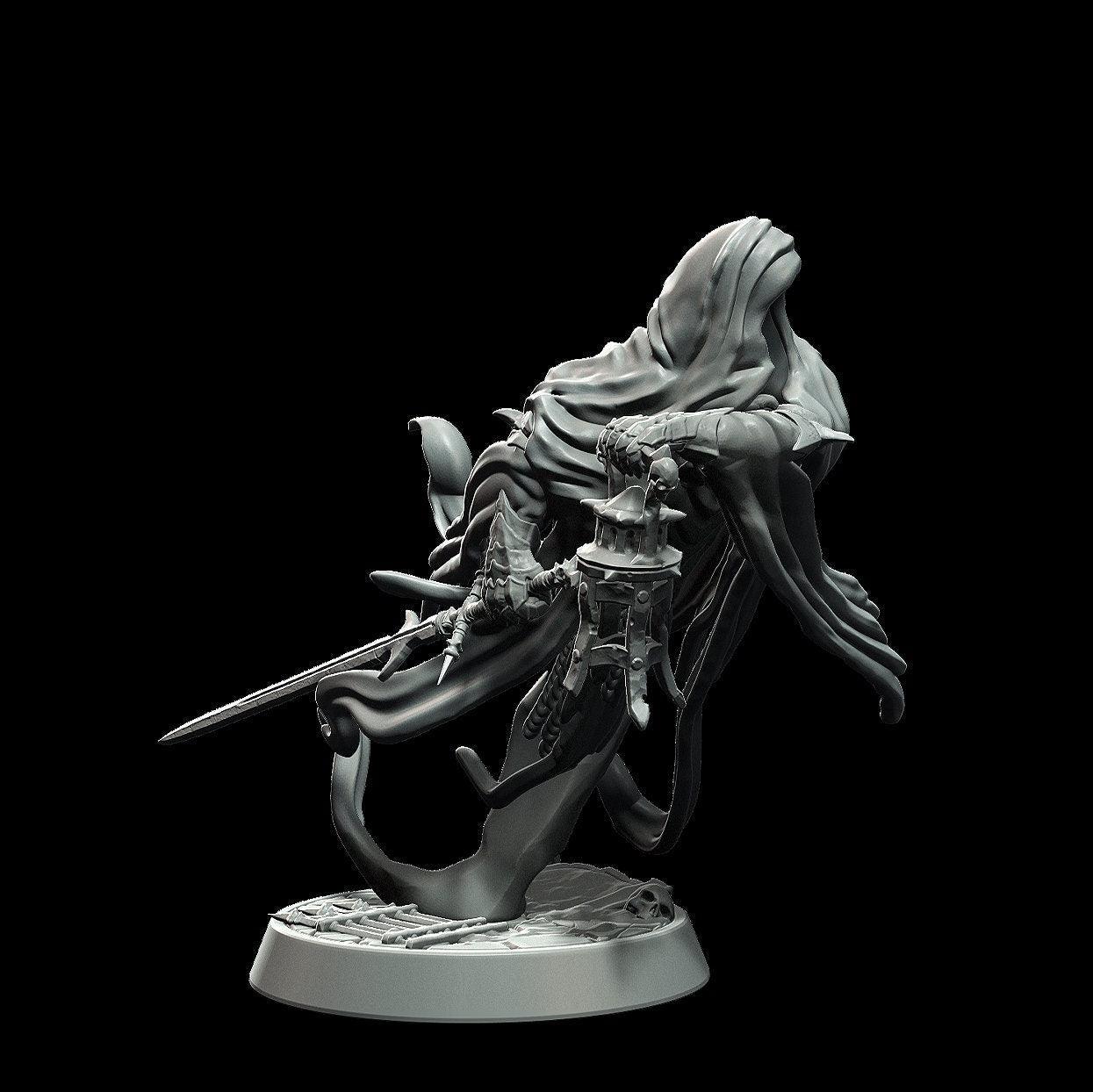 DnD Forsaken Soul Miniature undead miniature - 3 Poses - 28mm scale Tabletop gaming DnD Miniature Dungeons and Dragons dnd 5e - Plague Miniatures