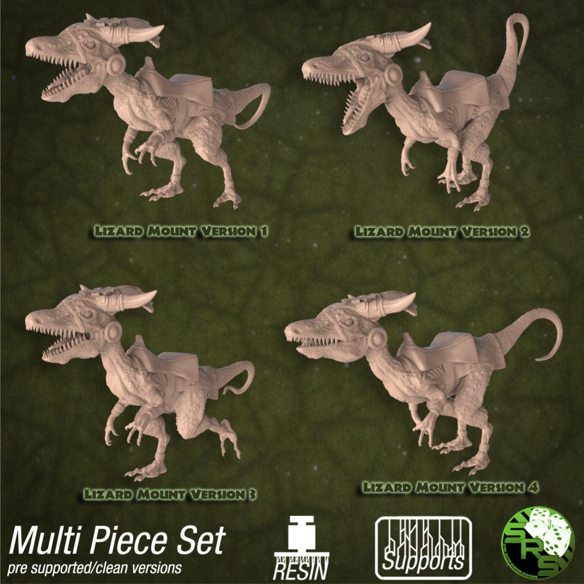 DnD Lizard Mount - 25mm base | 32mm scale | Tabletop gaming DnD Miniature Dungeons and Dragons,dnd monster manual - Plague Miniatures