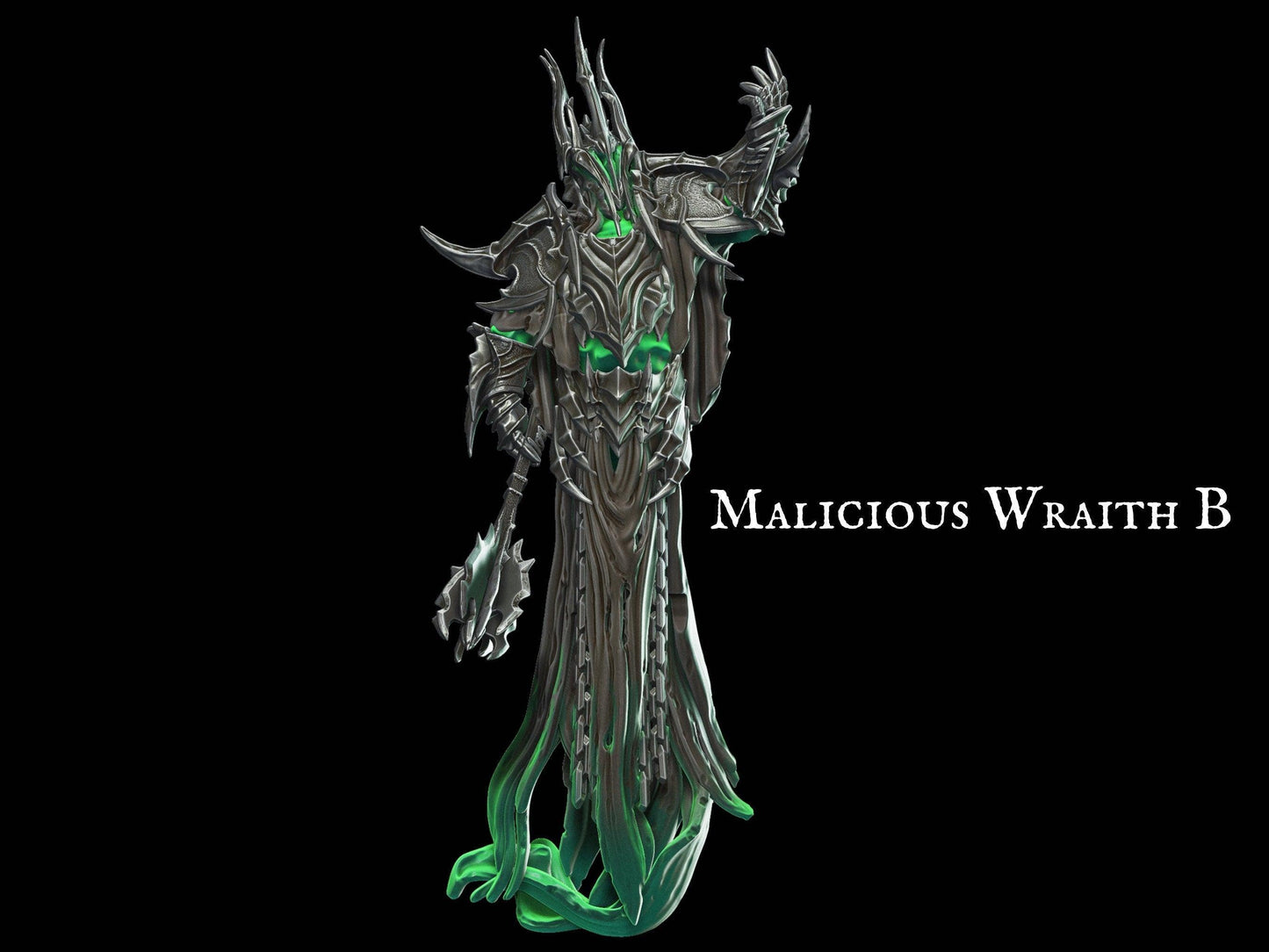 DnD Malicious Wraith Miniature | 3 Poses | 28mm scale - Plague Miniatures