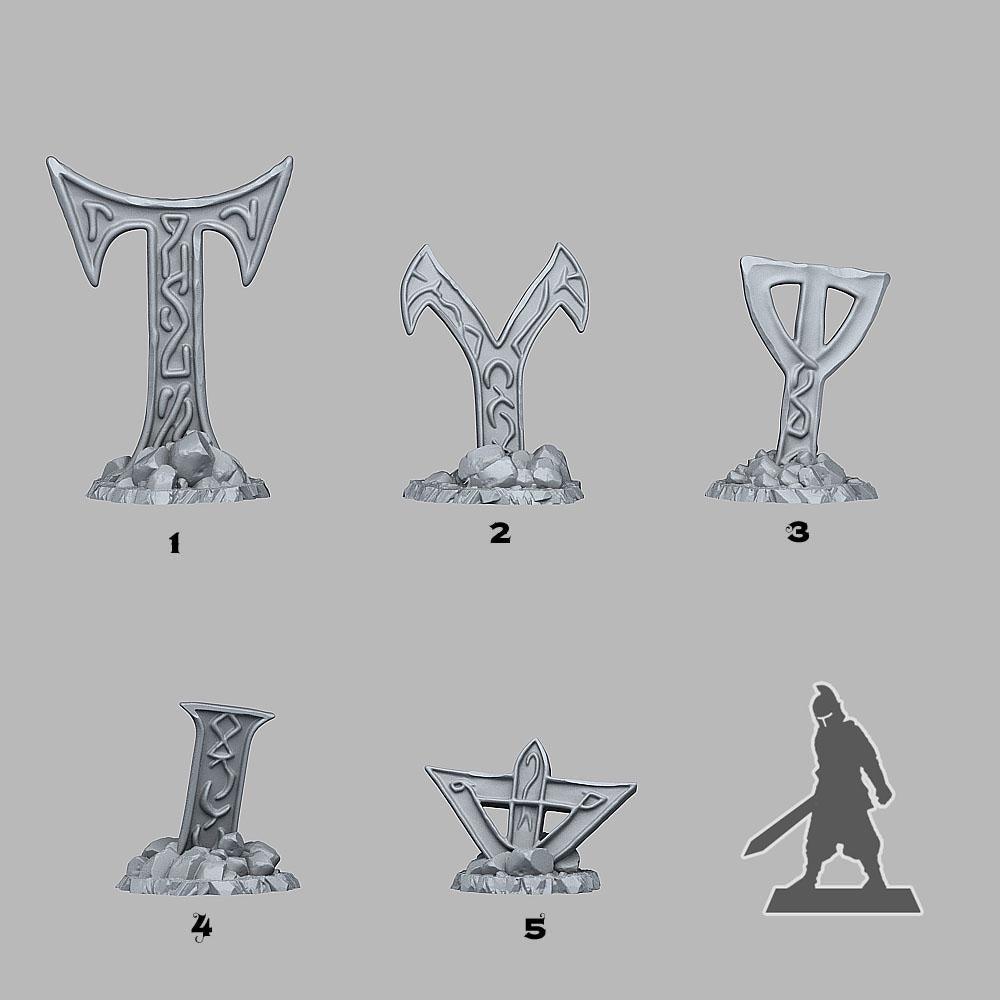 DnD Mysterious Cursed Cross Wargaming Ruin Terrain | 28mm Scale or 32mm Scale - Plague Miniatures