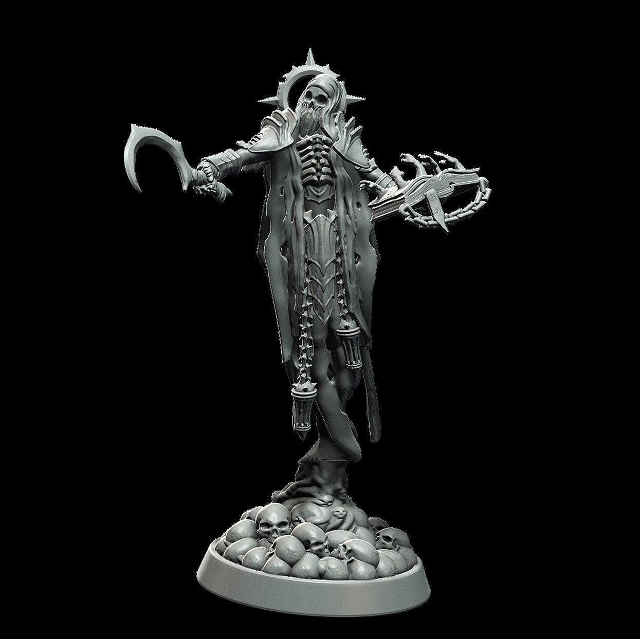 DnD Necromancer Miniature Skeleton Miniature Undead Miniature - 3 Poses - 28mm scale Tabletop gaming DnD Miniature Dungeons and Dragons,dnd 5e - Plague Miniatures