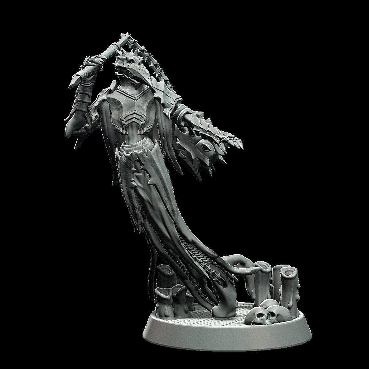 DnD Plagued Wraith Miniature - 3 Poses - 28mm scale Tabletop gaming DnD Miniature Dungeons and Dragons,dnd 5e - Plague Miniatures