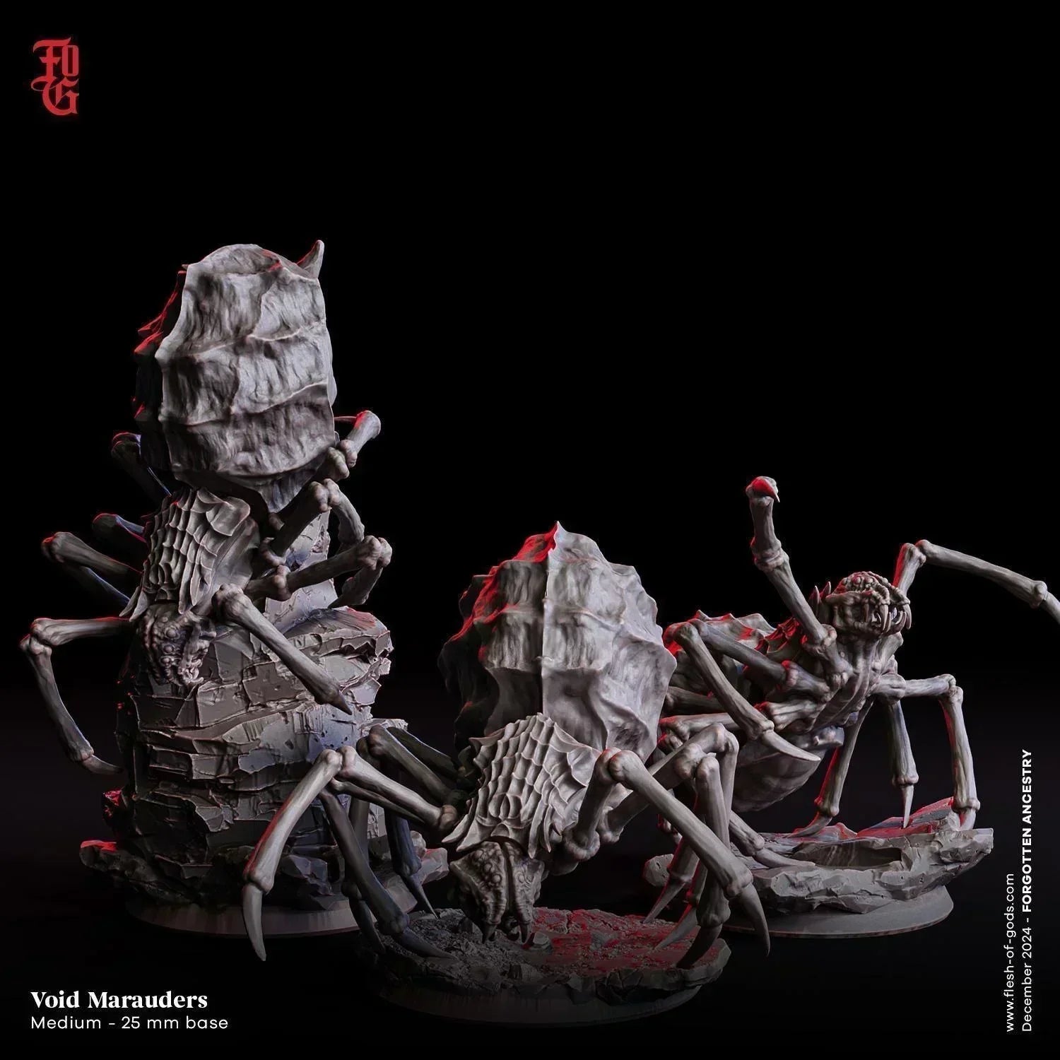 DnD Spider Miniature | Void Marauder Arachnid Monster Figurine | 32mm Scale - Plague Miniatures