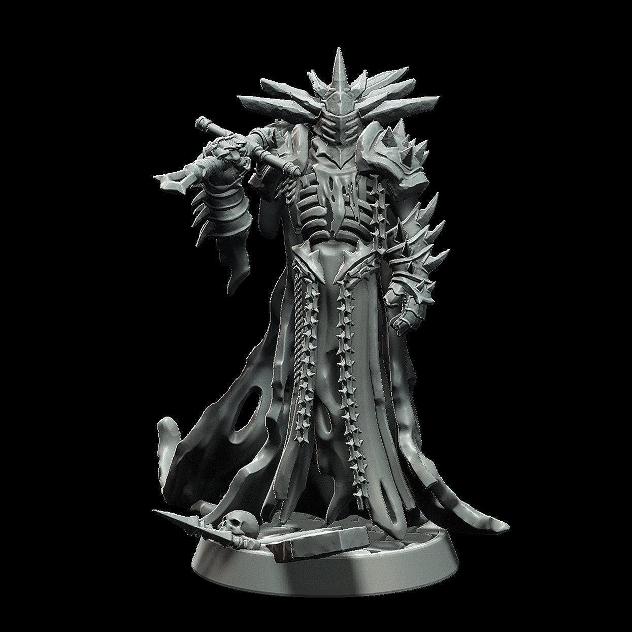 DnD Vile Knight Miniature - 3 Poses - 28mm scale Tabletop gaming DnD Miniature Dungeons and Dragons dnd 5e - Plague Miniatures