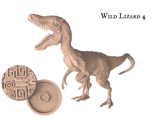 DnD Wild Lizard - 25mm base | 32mm scale | Tabletop gaming DnD Miniature Dungeons and Dragons,dnd monster manual - Plague Miniatures