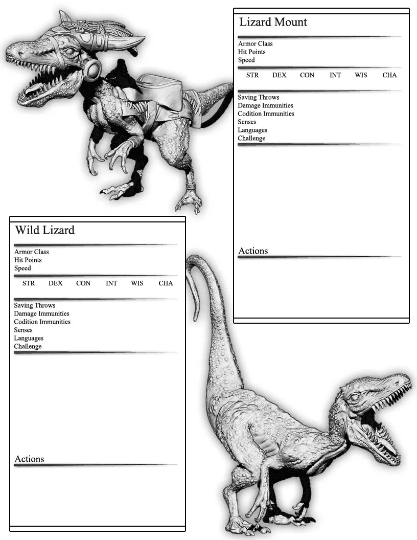 DnD Wild Lizard - 25mm base | 32mm scale | Tabletop gaming DnD Miniature Dungeons and Dragons,dnd monster manual - Plague Miniatures